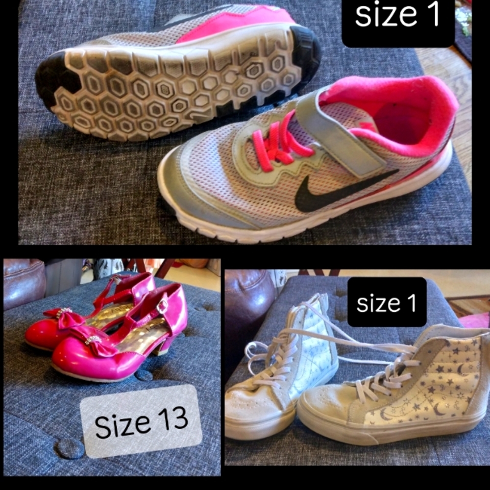 Bundle of girls shoes